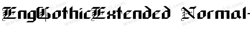 EngGothicExtended Normal字体转换
